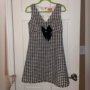 Kate Spade Bow Houndstooth Tweed Dress